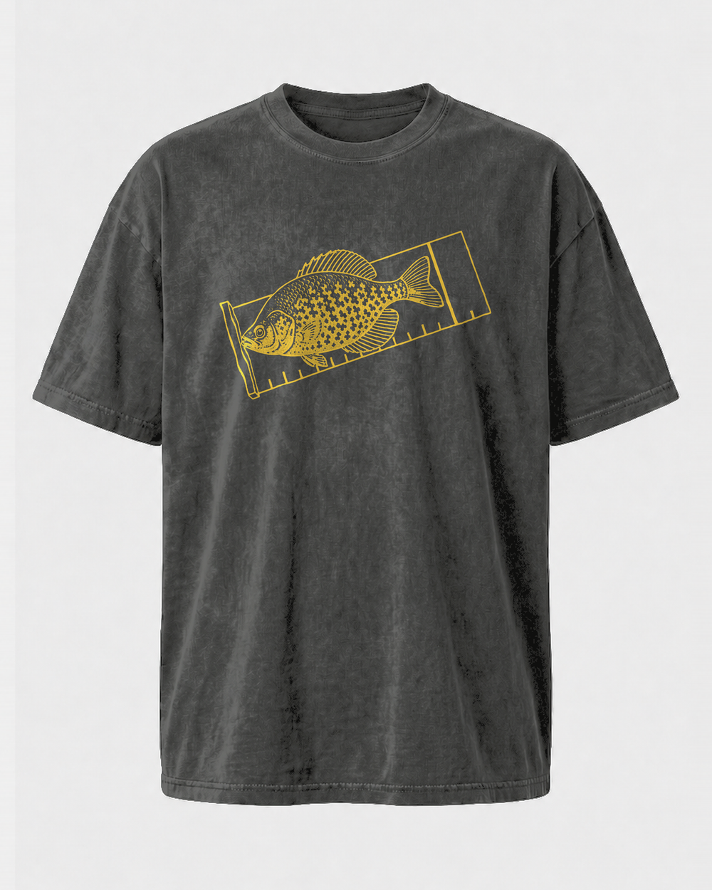 Keeper washed tee — washed black, front