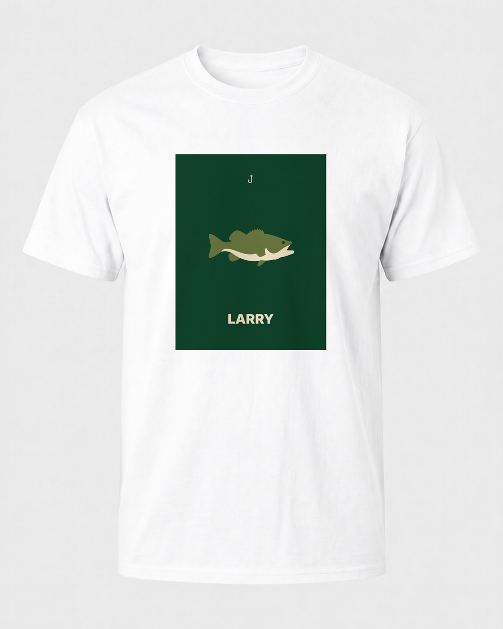 Larry tee — white, front