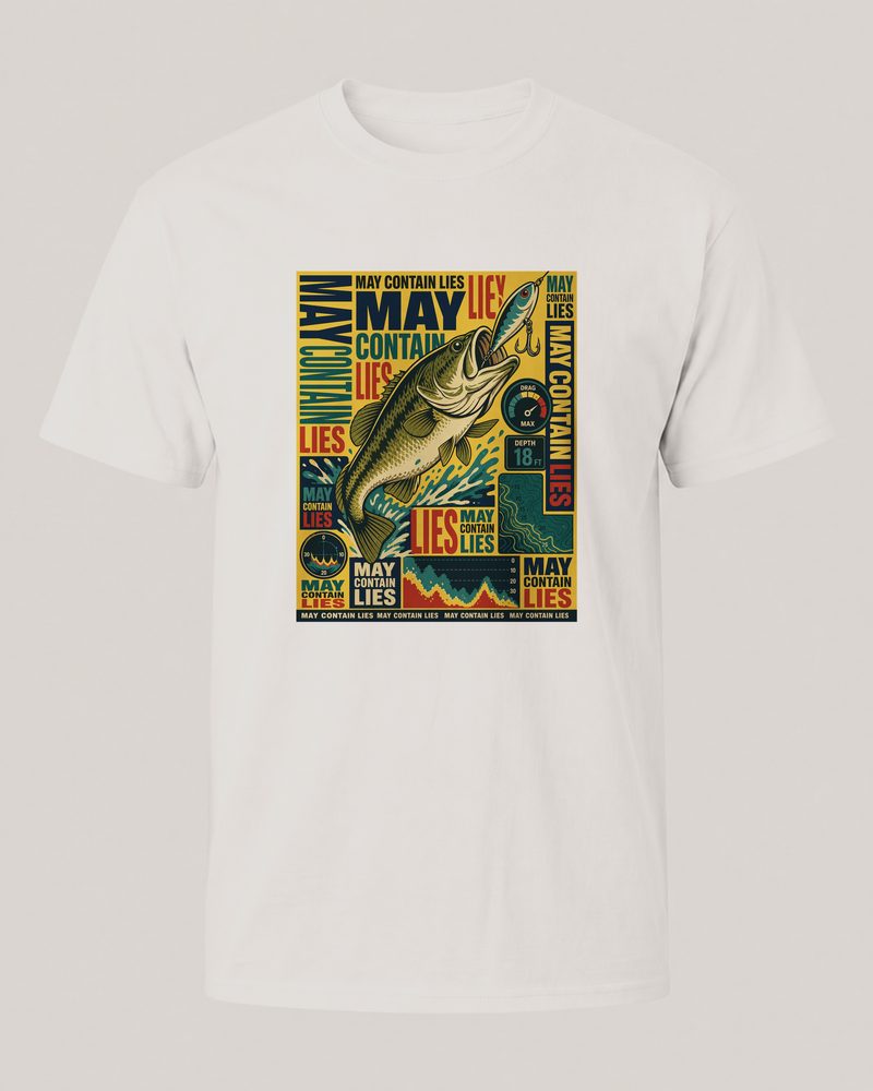 May Contain Lies tee — front