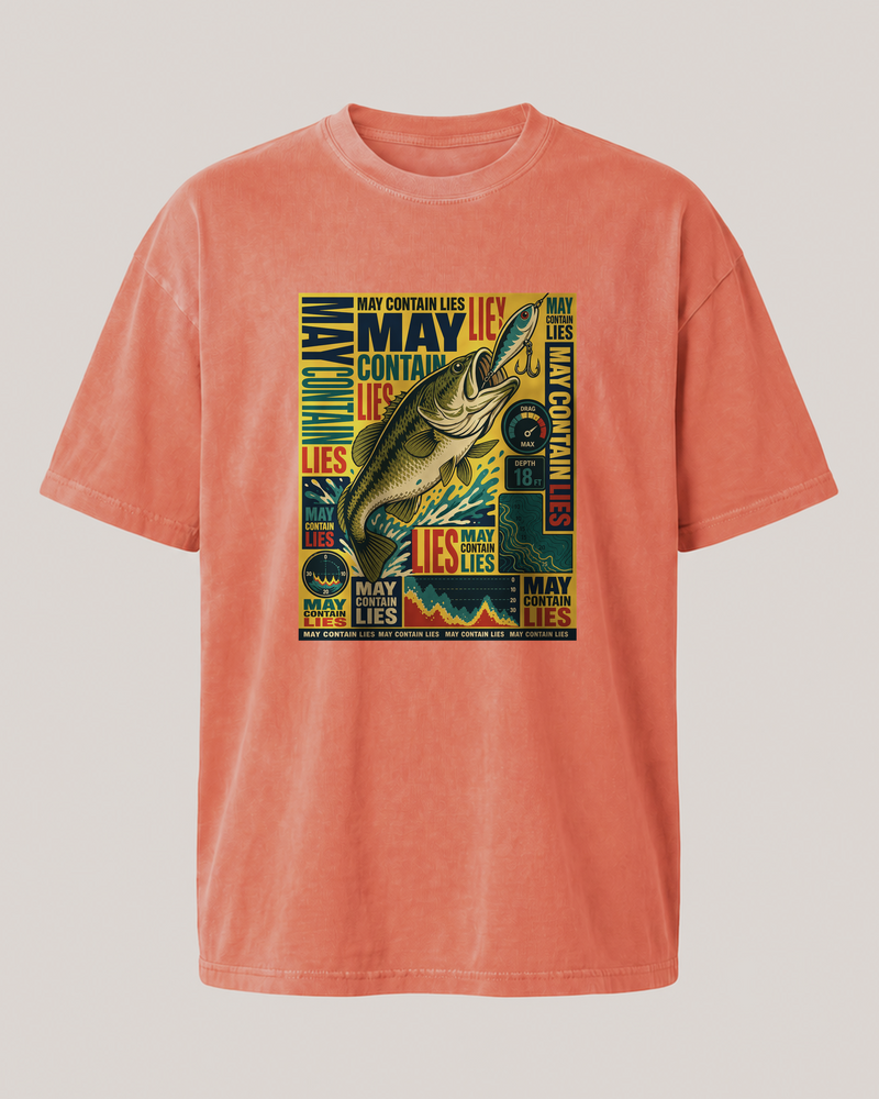 May Contain Lies washed tee — front
