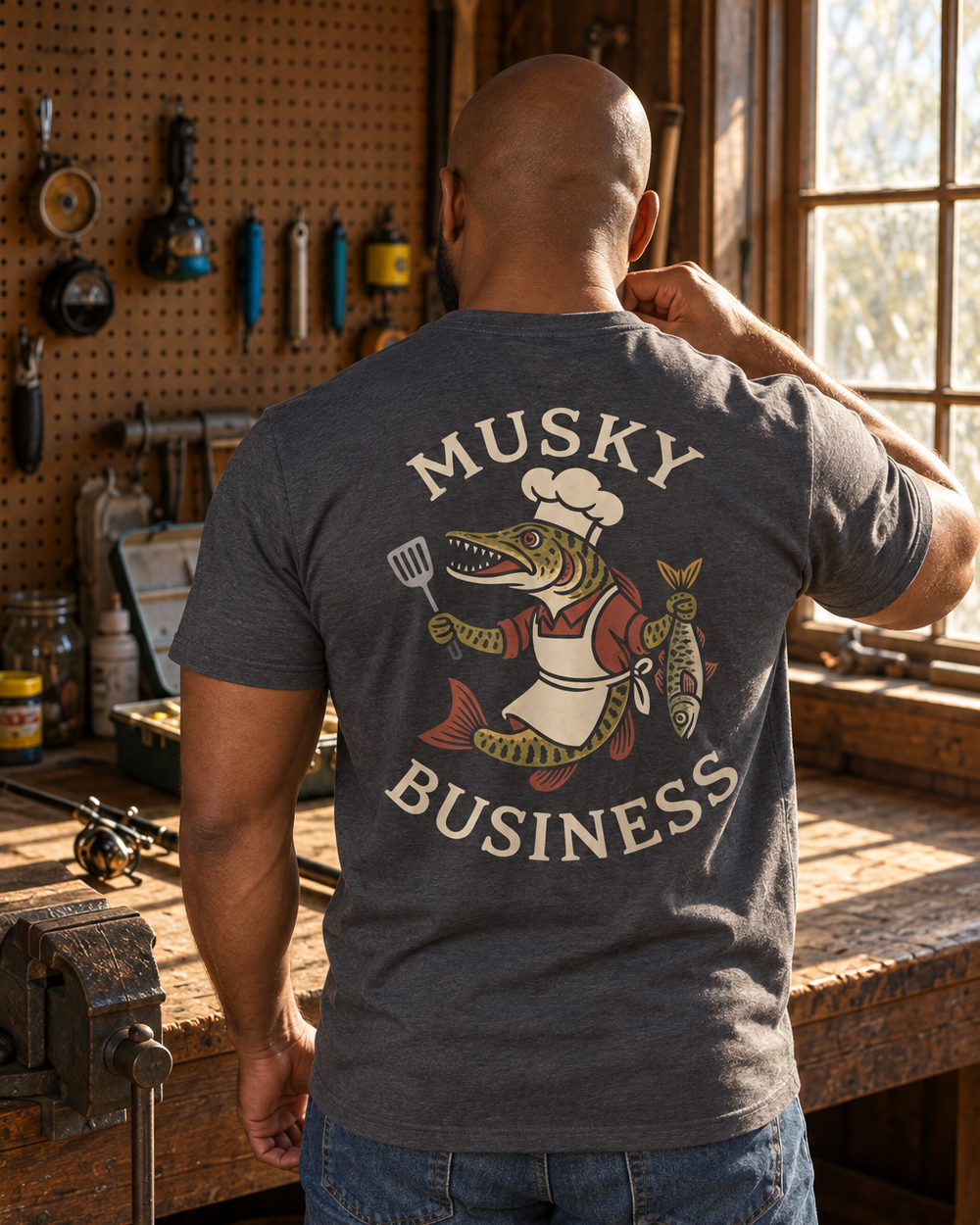 tee model darkheather front
