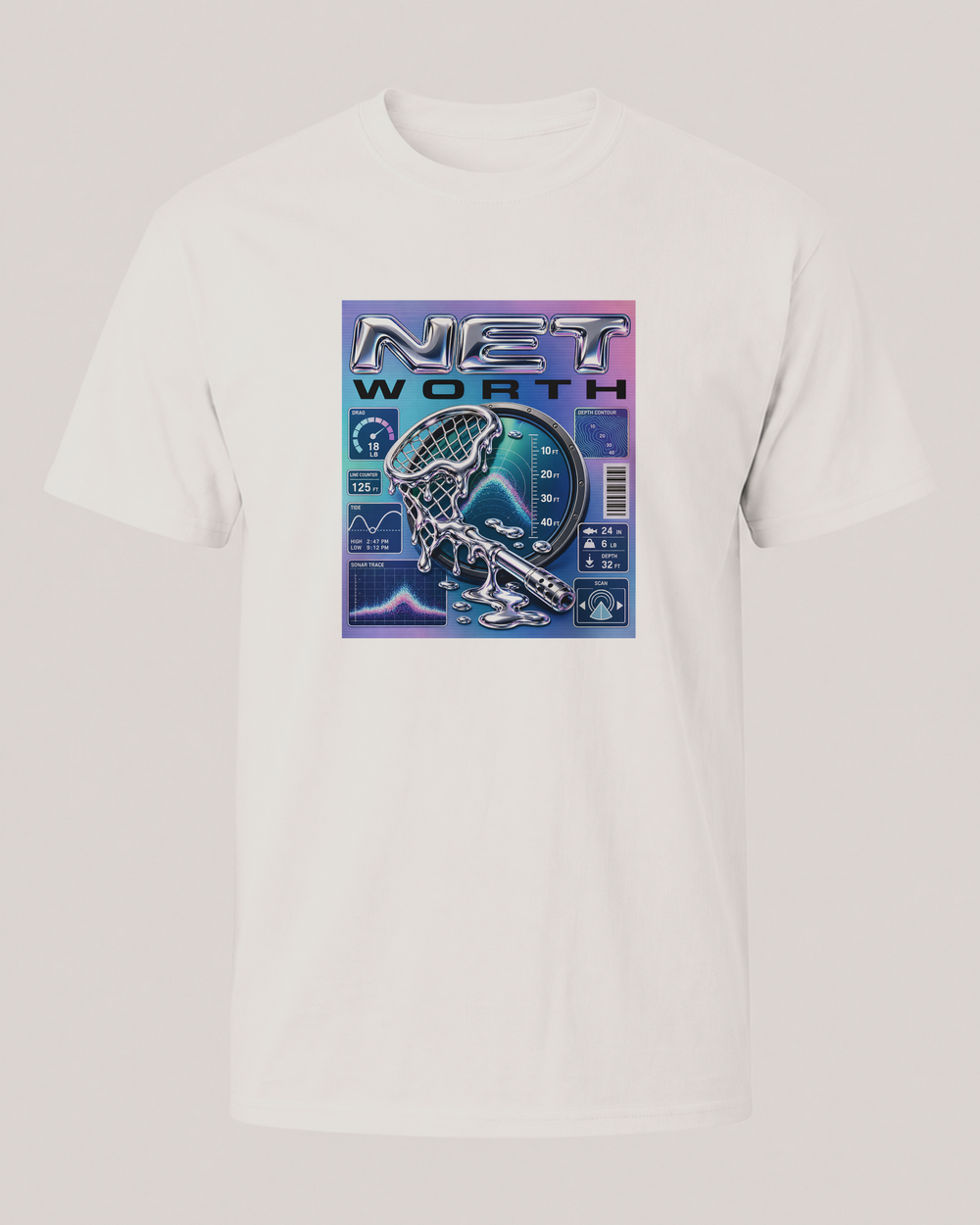 Net Worth tee — front