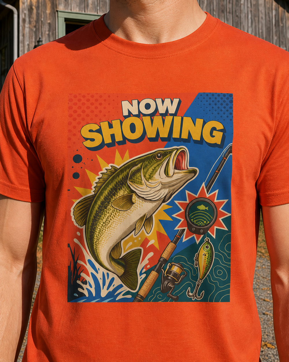 Now Showing tee — worn, side