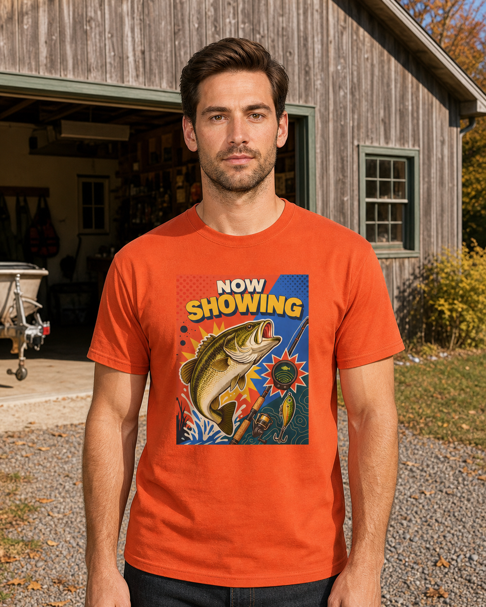 Now Showing tee — worn, front