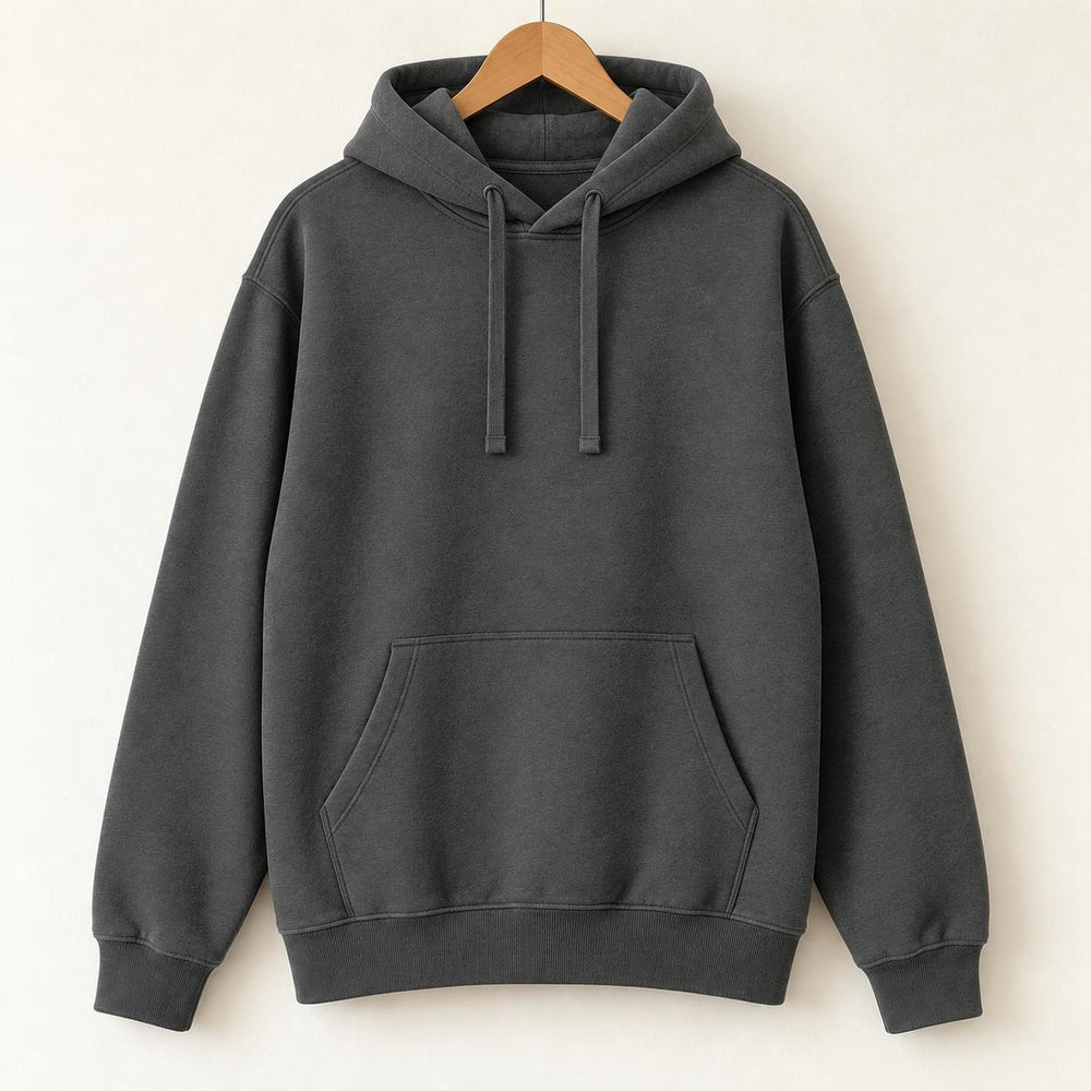 O'Fishally Retired — Lake Badge Hoodie — Charcoal — front