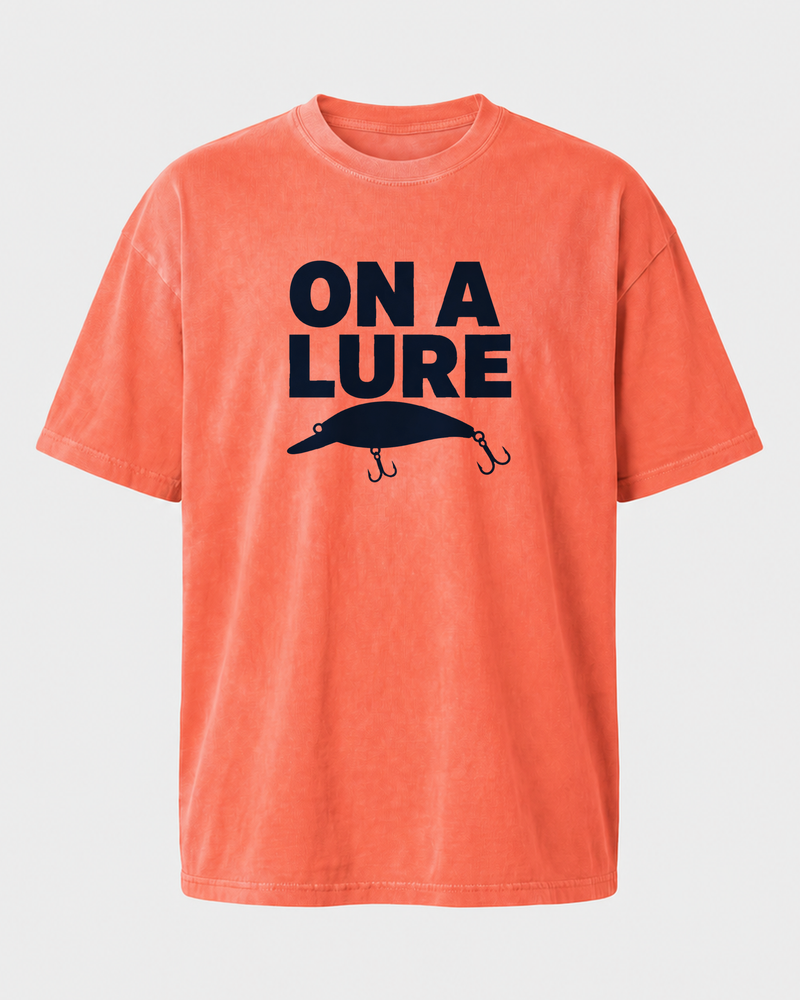 On A Lure Bold washed tee — front