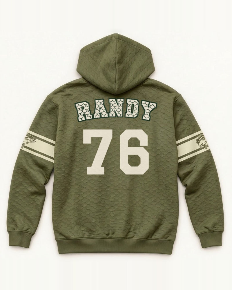 Personalized Angler Jersey All-Over Print Hoodie