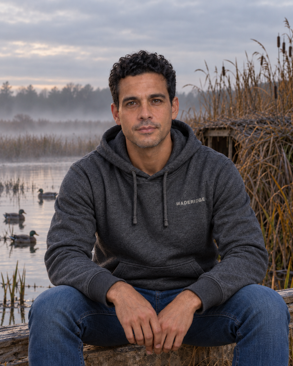 Personalized Cast & Blast All-Over Print Hoodie — model front