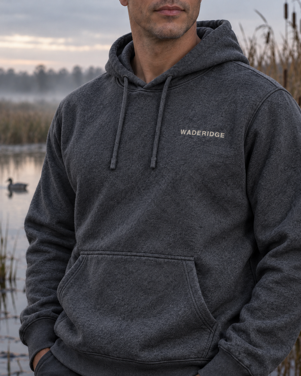 Personalized Cast & Blast All-Over Print Hoodie — model angle