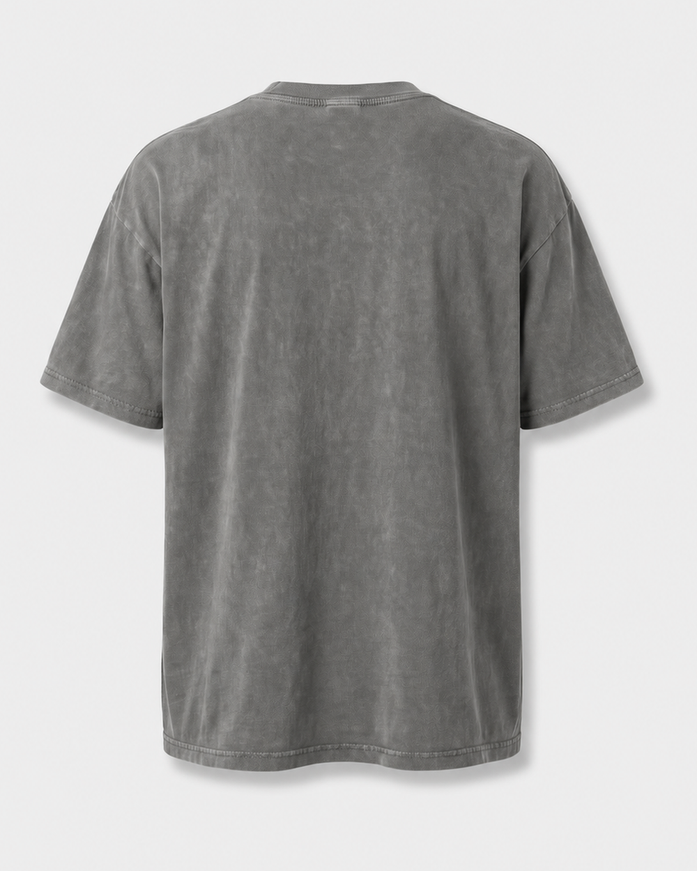 Probably A Rock washed tee — washed charcoal, back