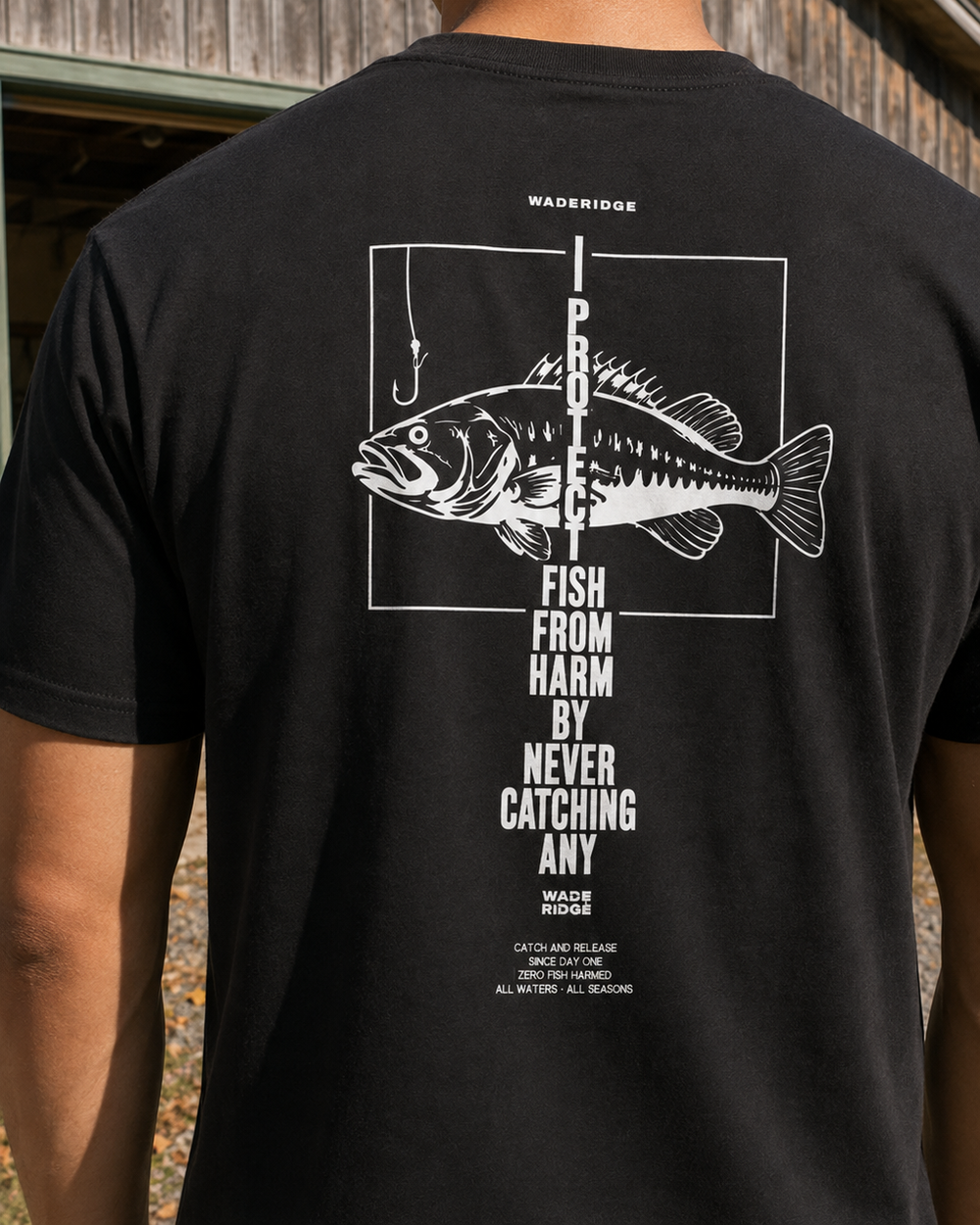 tee model black angle