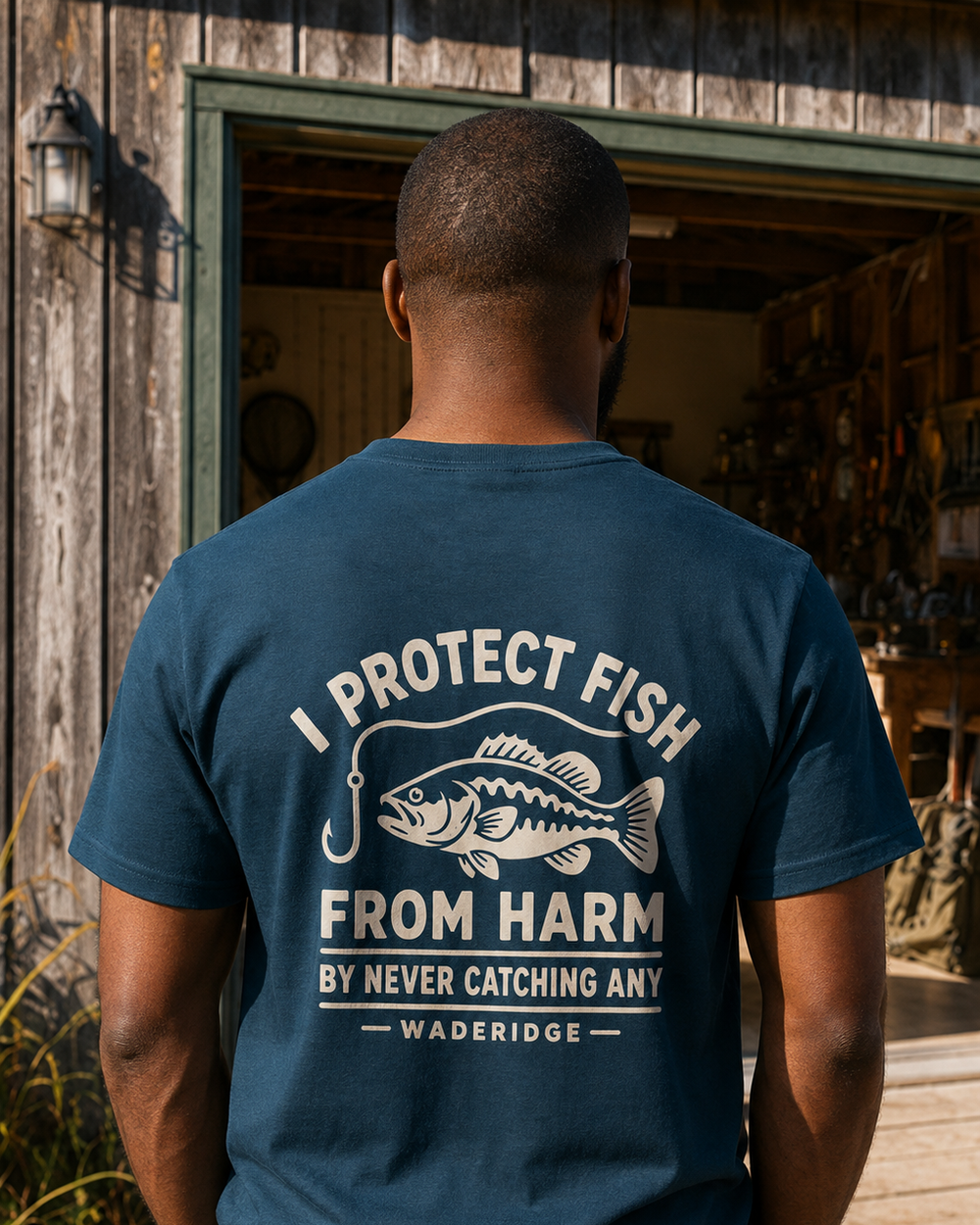 tee model midnight-navy front
