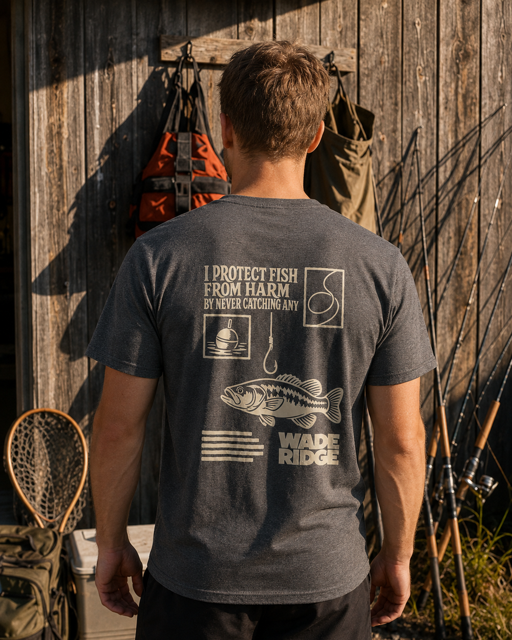 tee model darkheather front