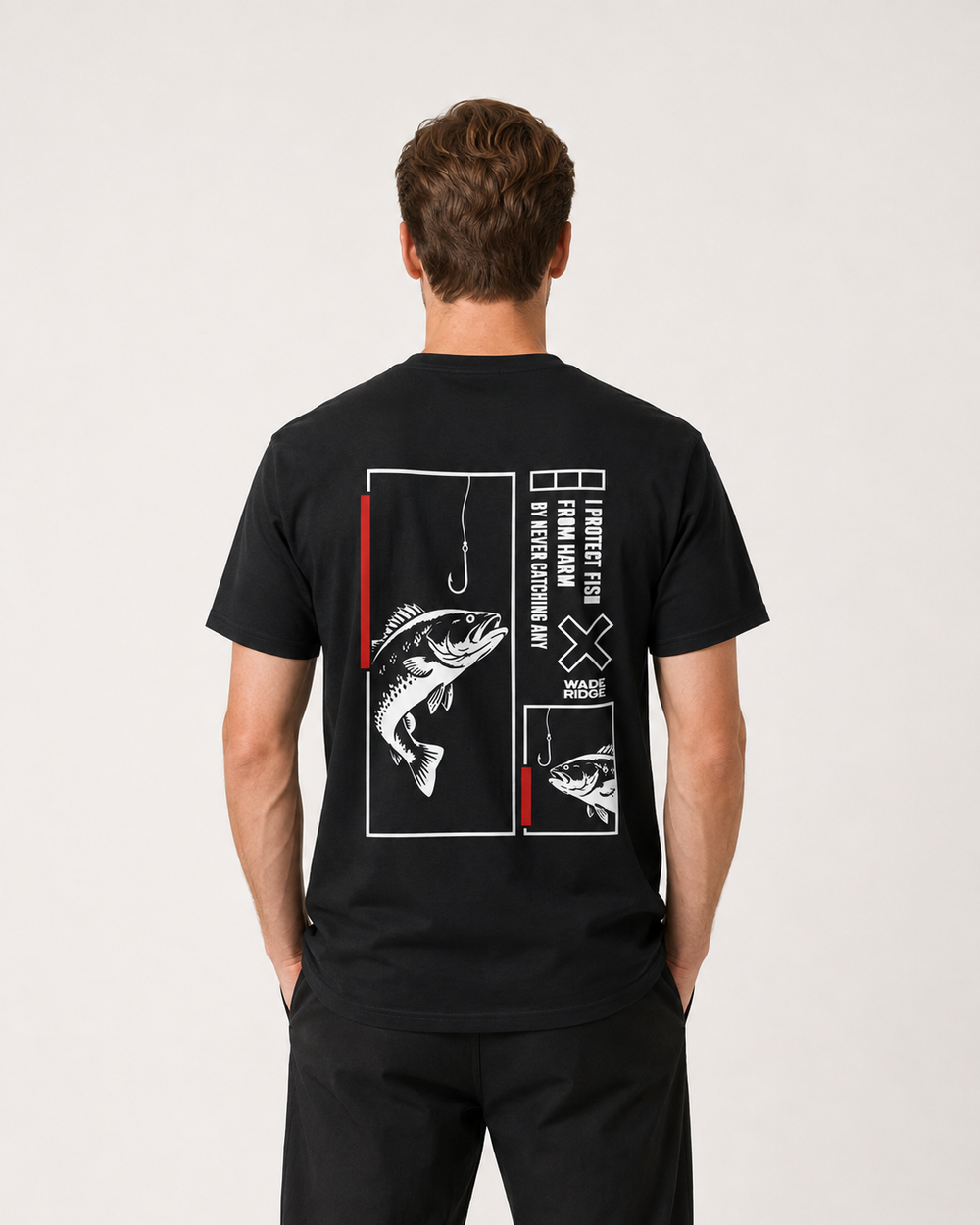 tee model black front