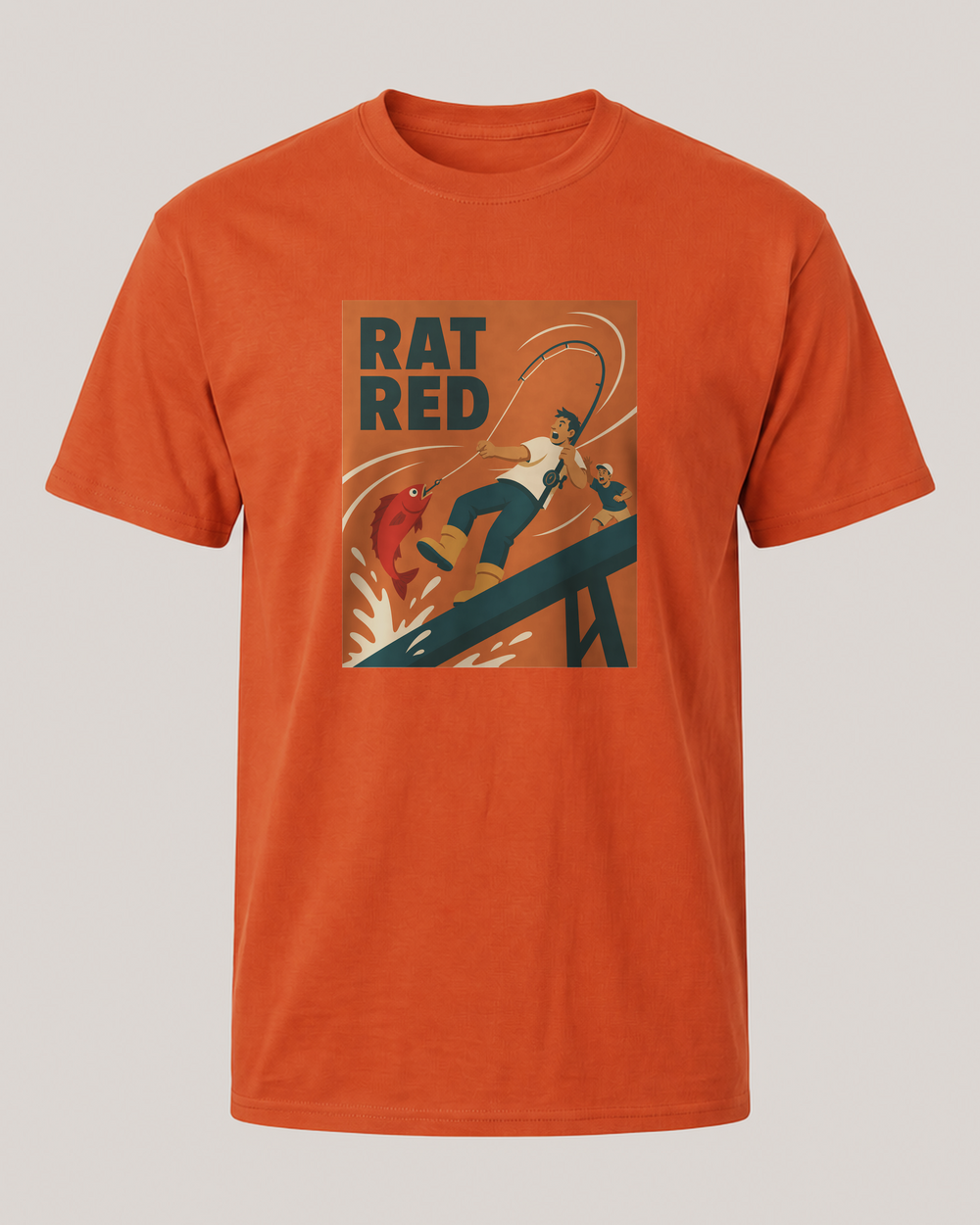 Rat Red tee — front