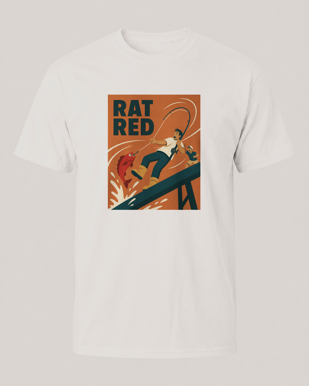 Rat Red tee — front