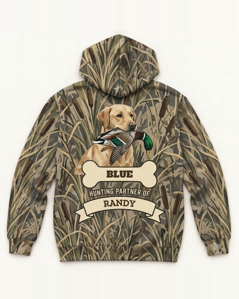 Retriever Hunting Partner Custom All-Over Print Hoodie