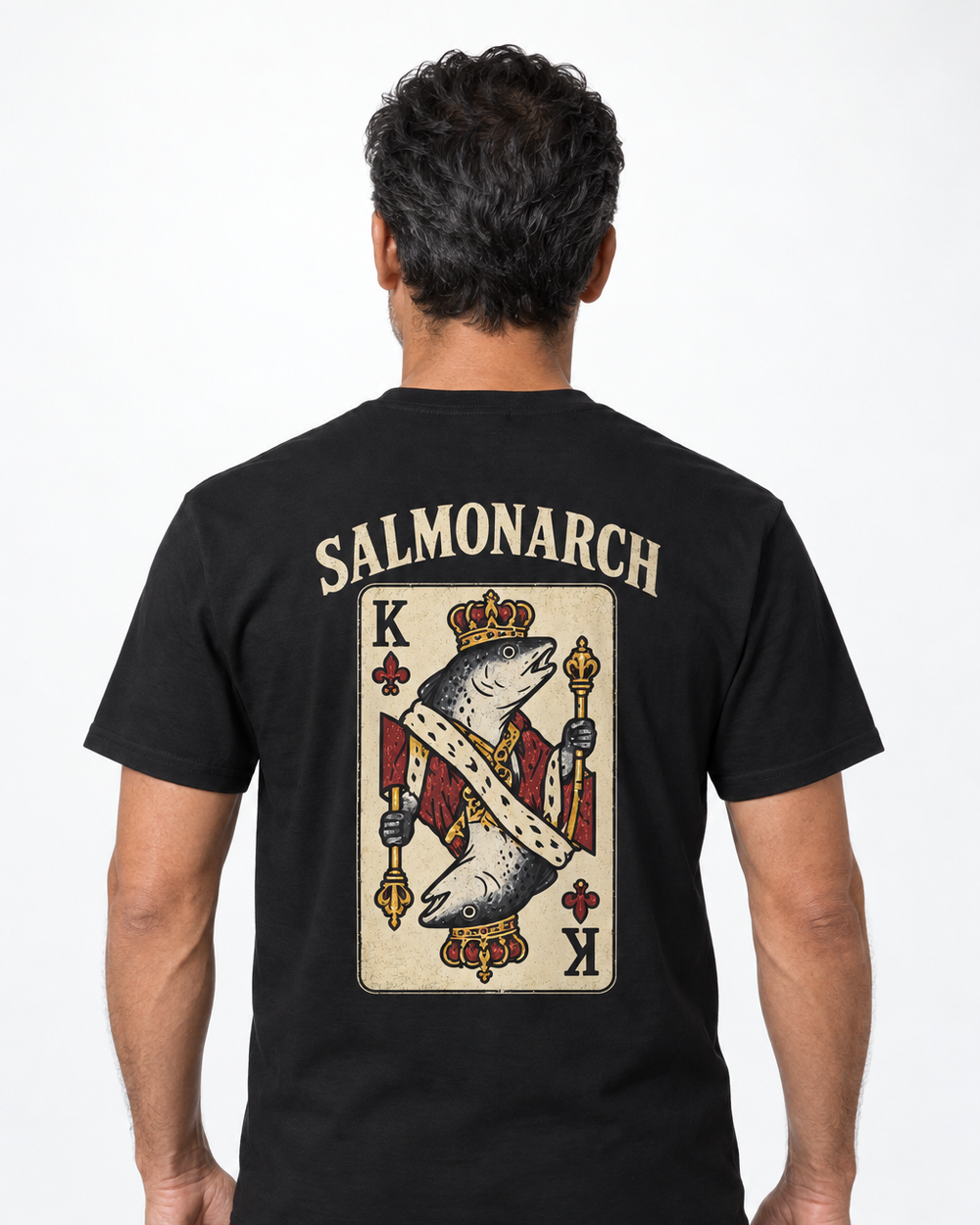 tee model black front