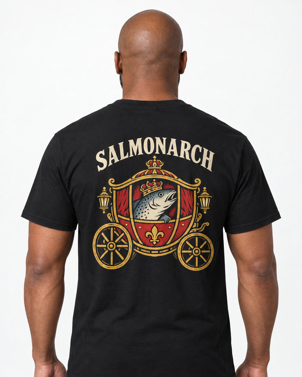 tee black model front
