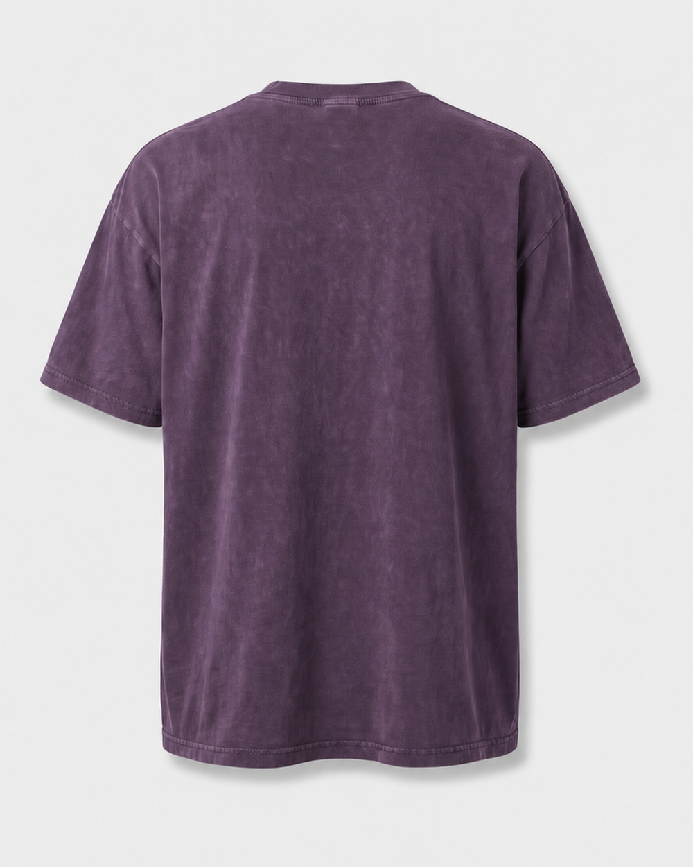 Six Screens One Fish Two Tone washed tee — washed violet, back