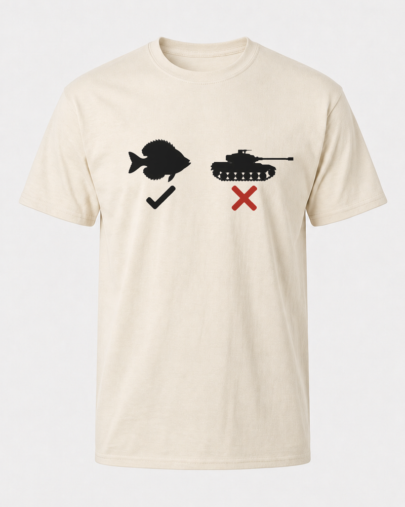 Slab, Not Tank — Symbol tee — bone, front