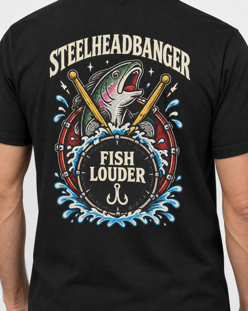 tee model black angle