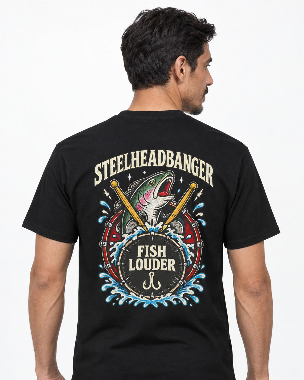 tee model black front