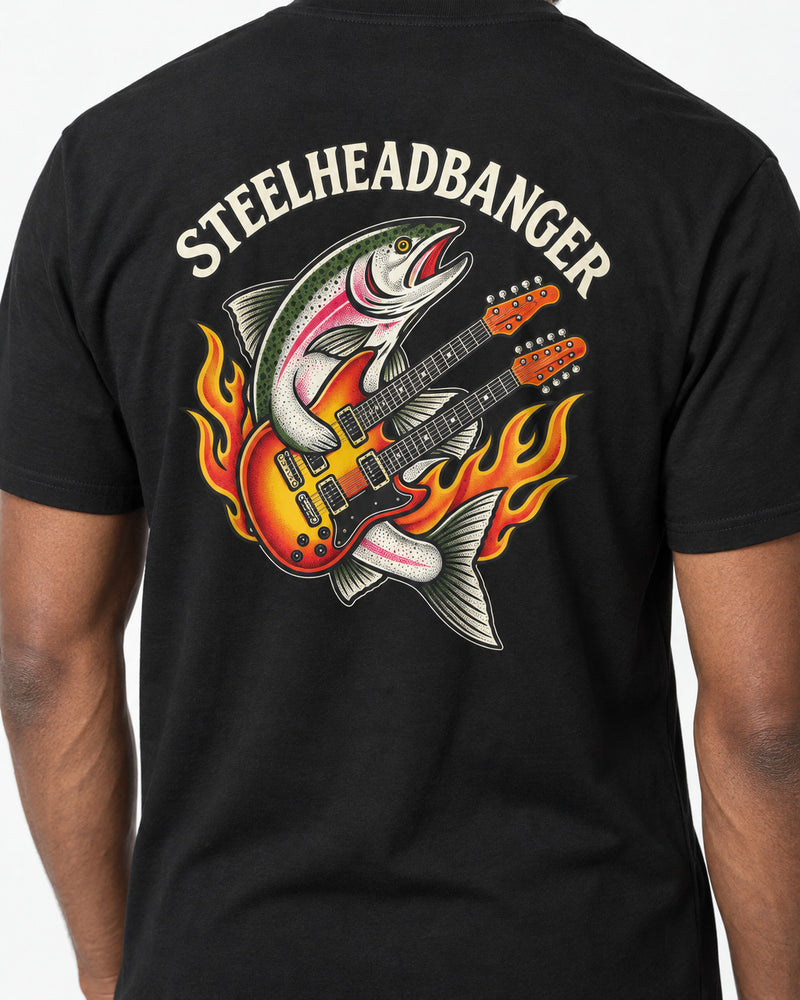 tee black model angle