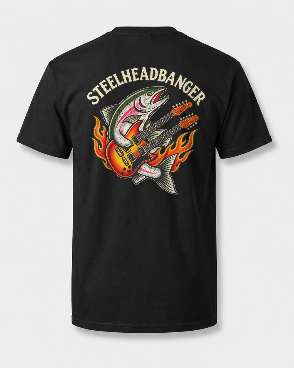 tee black front