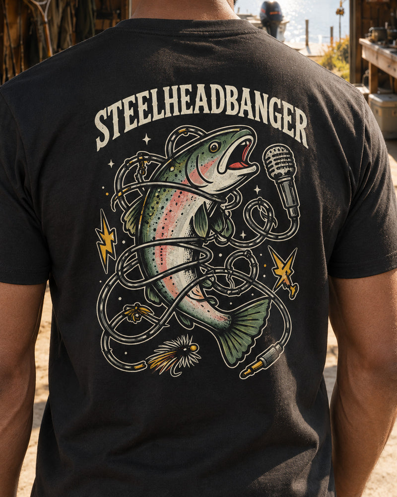 tee model black angle