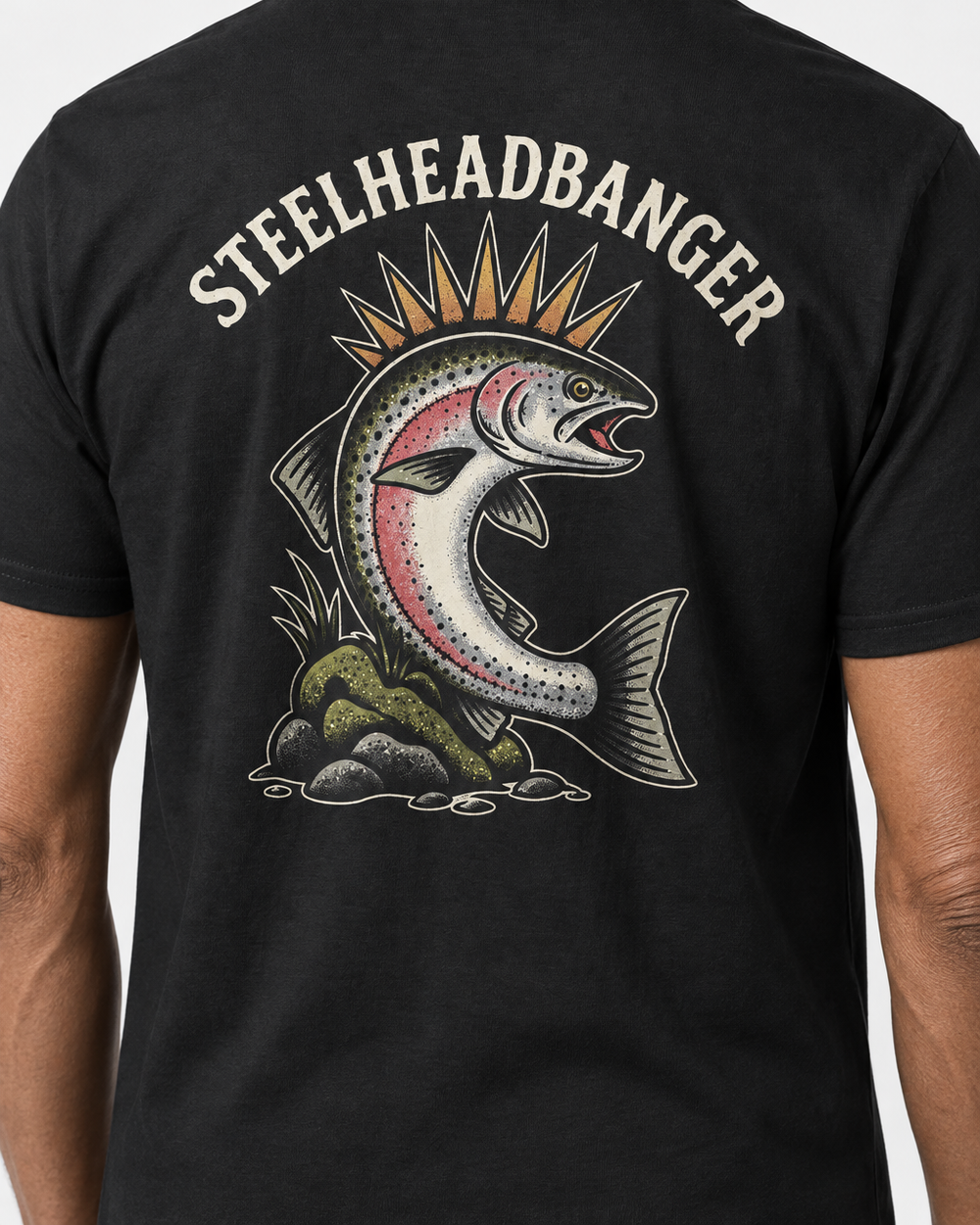 tee model black angle