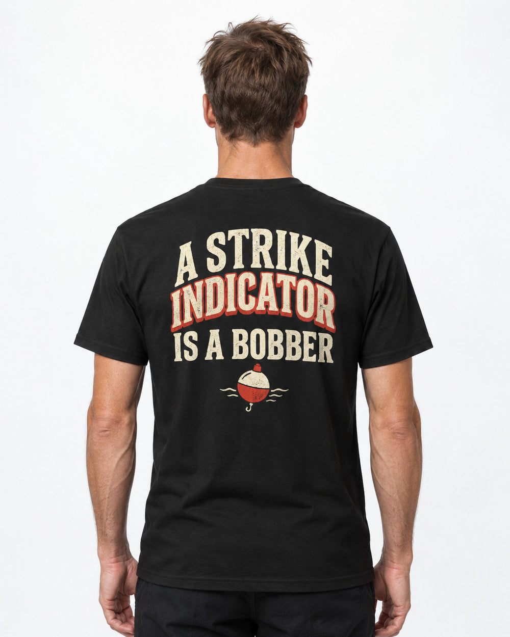 tee model black front