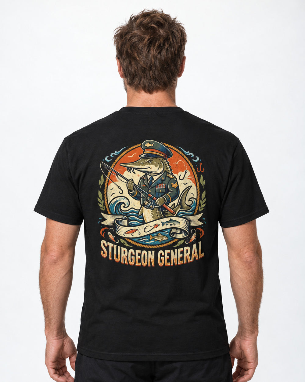 tee model black front