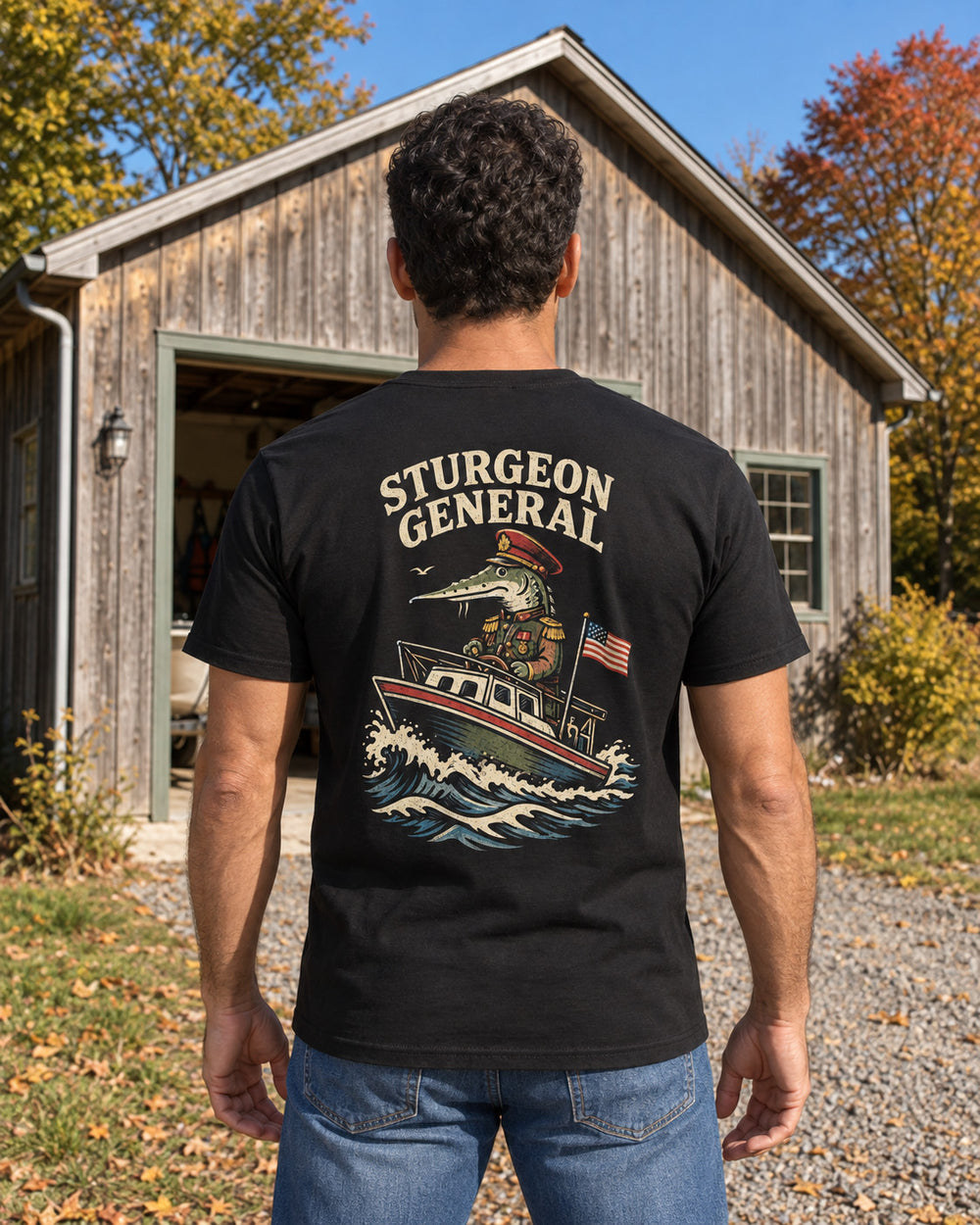 tee model black front