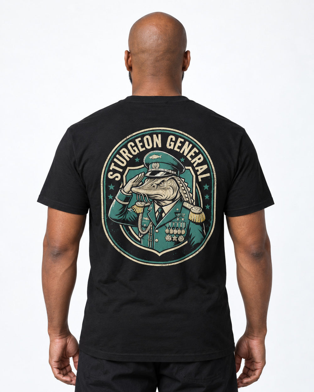 tee model black front