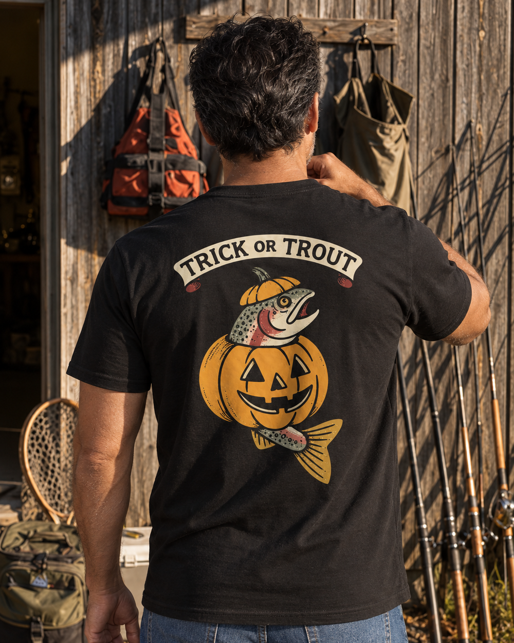 tee model black front