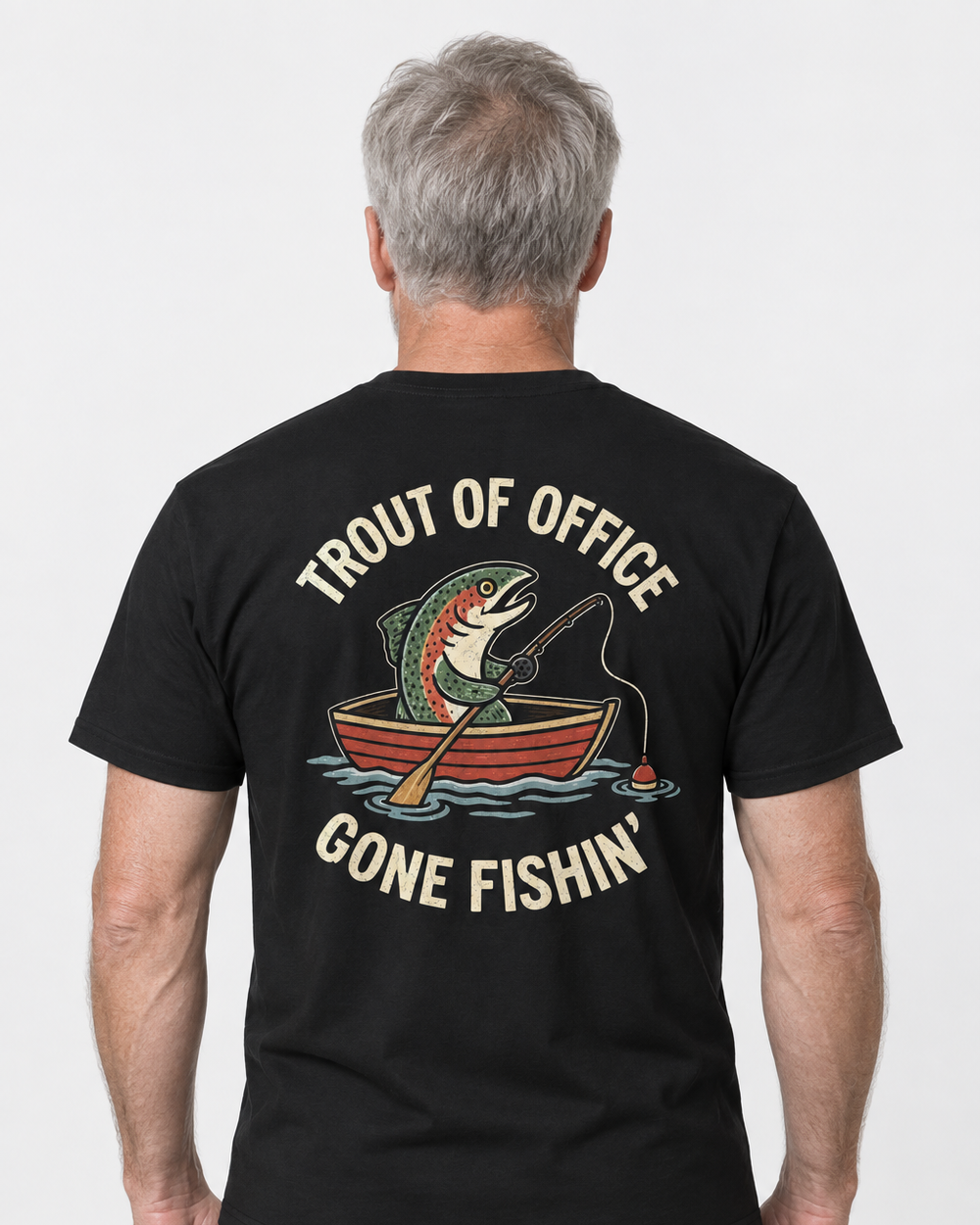 tee model black front