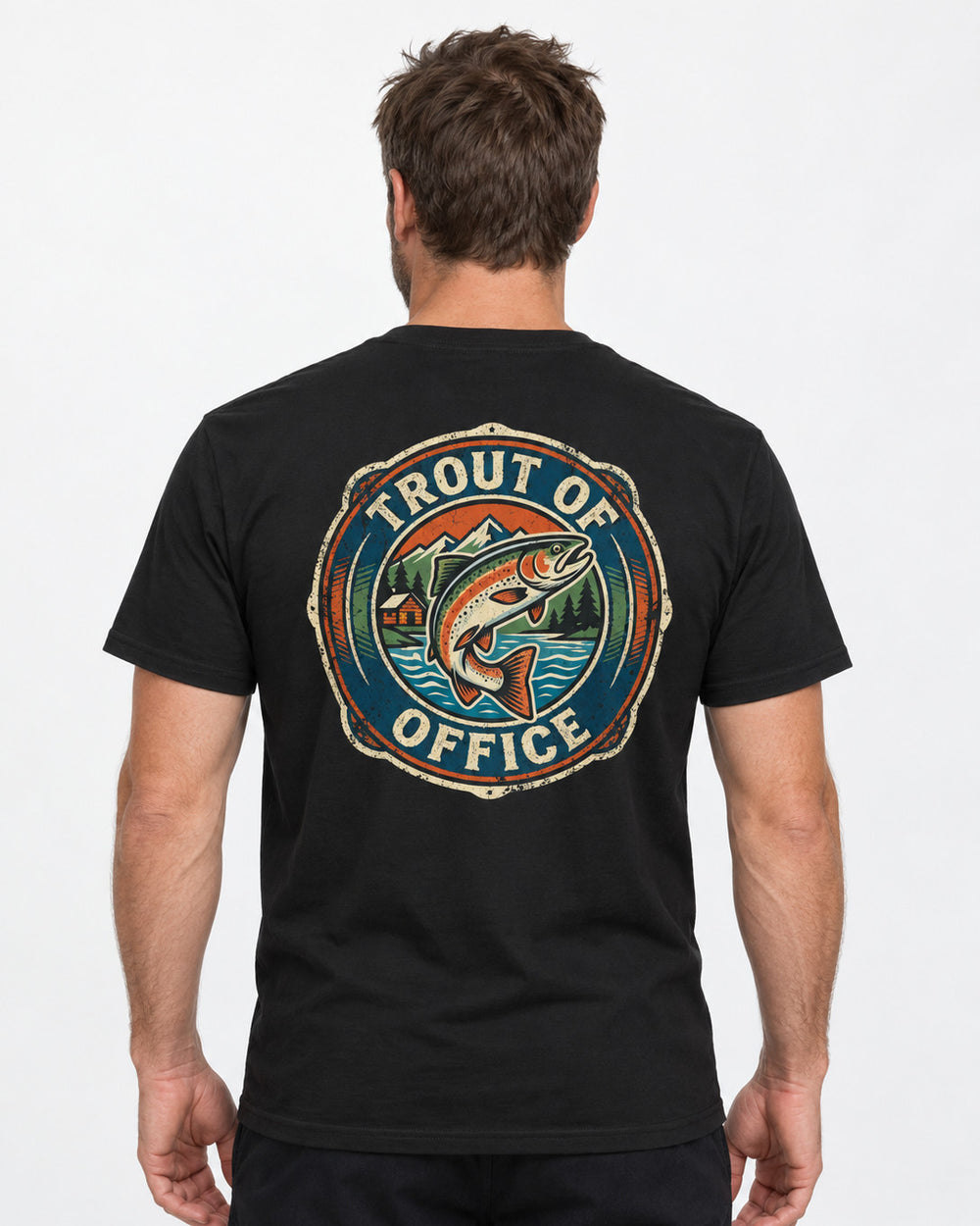 tee model black front