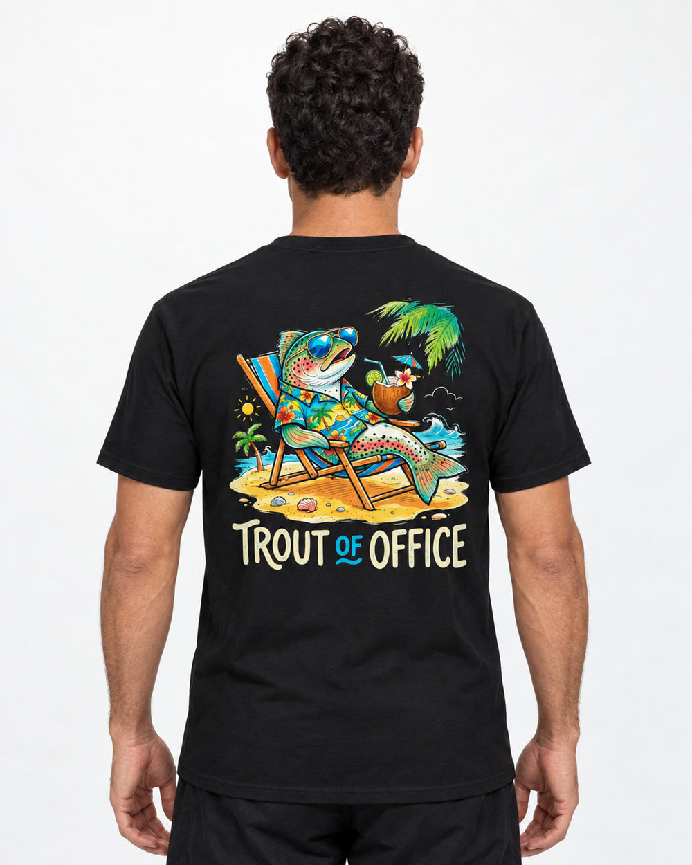 tee model black front