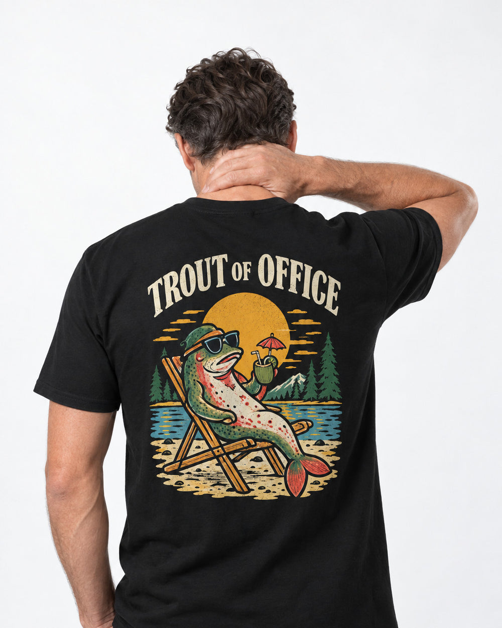 tee model black front