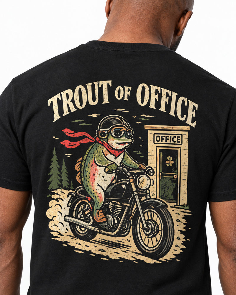 tee black model angle