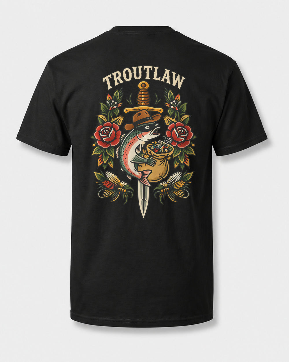 tee black trước