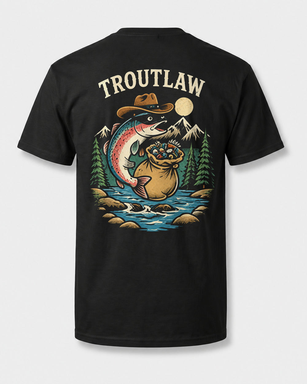tee black trước