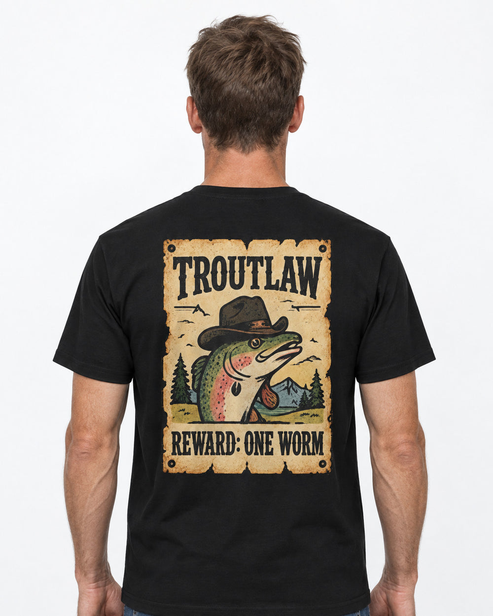 tee model black front