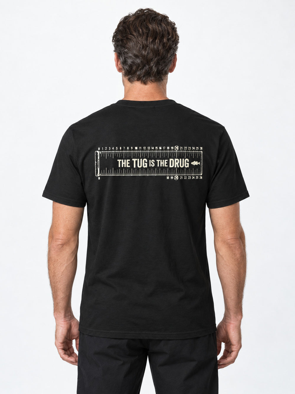 tee model black front