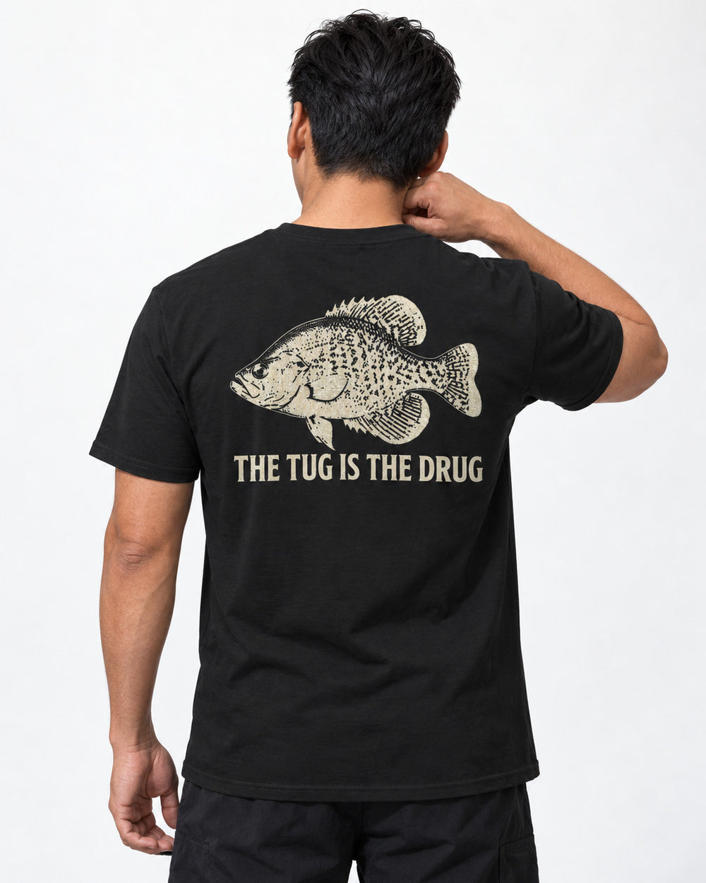 tee model black front