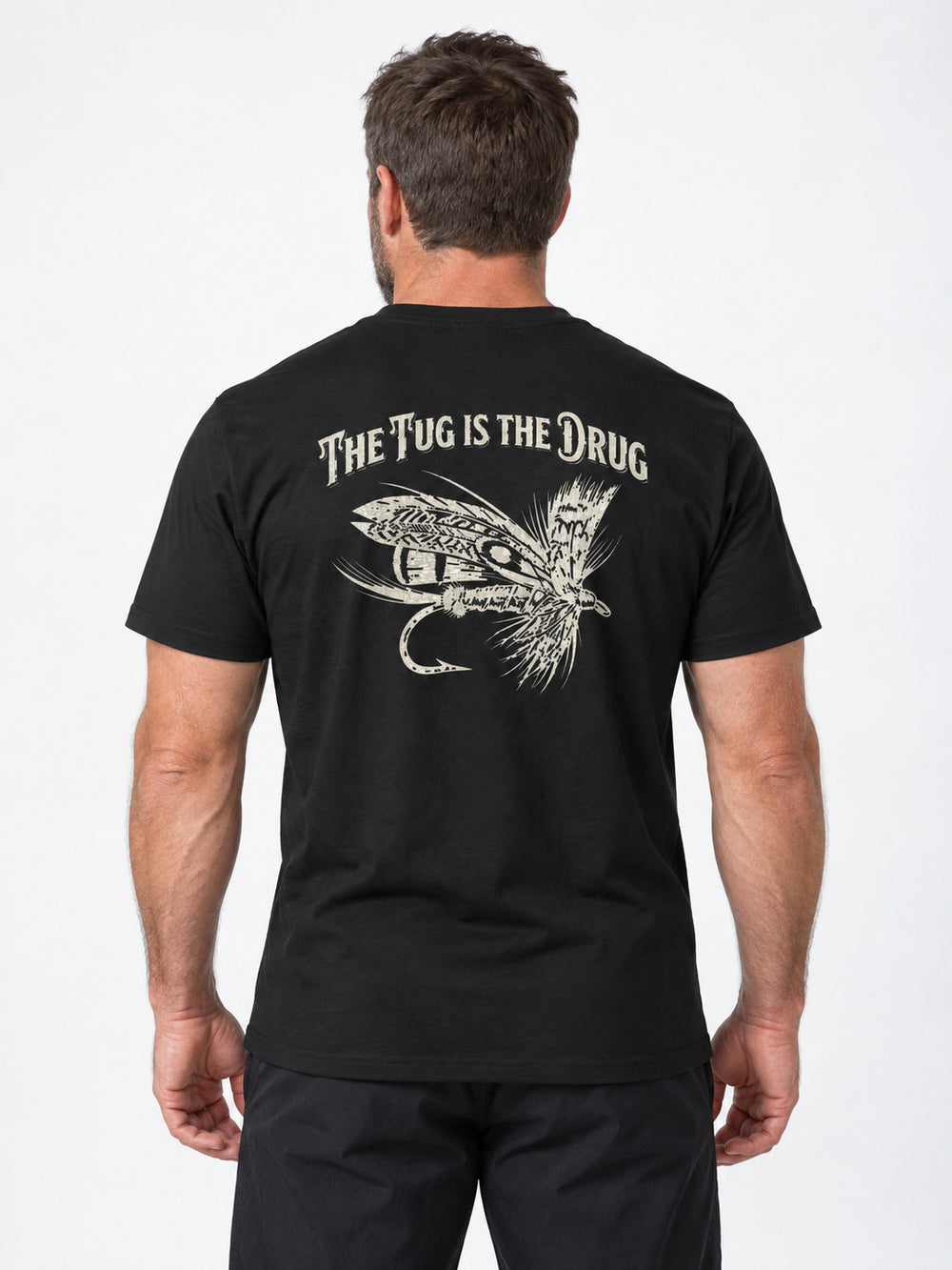 tee model black front