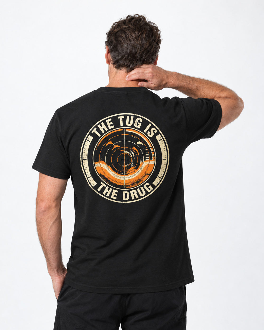 tee model black front