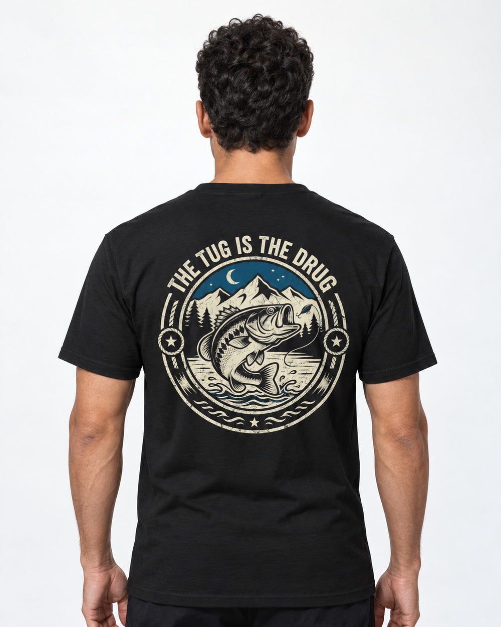 tee model black front