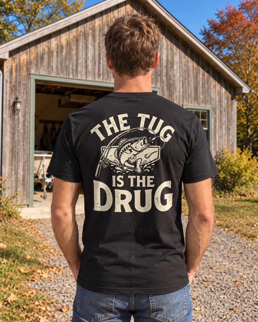 tee model black front